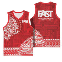 Samoa FAST Basketball Jersey Samoan Motif Patterns LT9 - Polynesian Pride