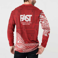 Samoa FAST Button Sweatshirt Samoan Motif Patterns LT9 - Polynesian Pride