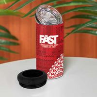 Samoa FAST 4 in 1 Can Cooler Tumbler Samoan Motif Patterns LT9 - Polynesian Pride