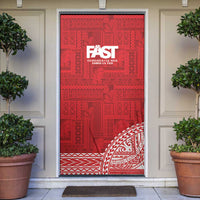 Samoa FAST Door Cover Samoan Motif Patterns - Polynesian Pride
