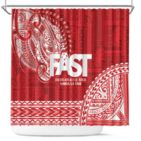Samoa FAST Shower Curtain Samoan Motif Patterns - Polynesian Pride