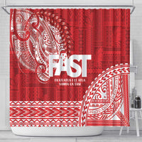 Samoa FAST Shower Curtain Samoan Motif Patterns - Polynesian Pride