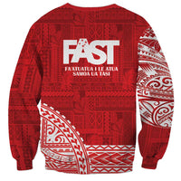 Samoa FAST Sweatshirt Samoan Motif Patterns LT9 - Polynesian Pride
