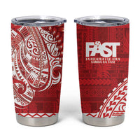 Samoa FAST Tumbler Cup Samoan Motif Patterns - Polynesian Pride