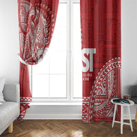 Samoa FAST Window Curtain Samoan Motif Patterns LT9 - Polynesian Pride