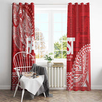 Samoa FAST Window Curtain Samoan Motif Patterns LT9 - Polynesian Pride