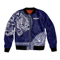 Samoa HRPP Bomber Jacket Samoan Motif Patterns - Polynesian Pride