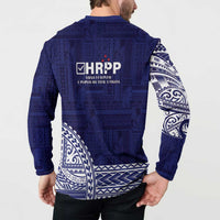 Samoa HRPP Button Sweatshirt Samoan Motif Patterns LT9 - Polynesian Pride