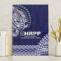 Samoa HRPP Canvas Wall Art Samoan Motif Patterns LT9 Without Frame Blue - Polynesian Pride