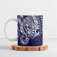 Samoa HRPP Ceramic Mug Samoan Motif Patterns LT9 Blue - Polynesian Pride
