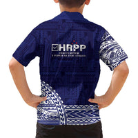 Samoa HRPP Family Matching Long Sleeve Bodycon Dress and Hawaiian Shirt Samoan Motif Patterns LT9 - Polynesian Pride