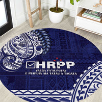 Samoa HRPP Round Carpet Samoan Motif Patterns - Polynesian Pride