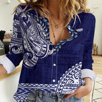 Samoa HRPP Women Casual Shirt Samoan Motif Patterns - Polynesian Pride