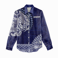 Samoa HRPP Women Casual Shirt Samoan Motif Patterns - Polynesian Pride