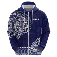 Samoa HRPP Zip Hoodie Samoan Motif Patterns - Polynesian Pride