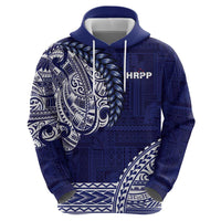 Samoa HRPP Zip Hoodie Samoan Motif Patterns - Polynesian Pride