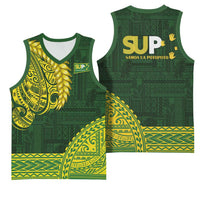 Samoa SUP Basketball Jersey Samoan Motif Patterns LT9 - Polynesian Pride