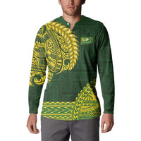 Samoa SUP Button Sweatshirt Samoan Motif Patterns LT9 - Polynesian Pride