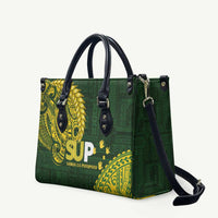 Samoa SUP Leather Bag Samoan Motif Patterns - Polynesian Pride