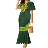 Samoa SUP Mermaid Dress Samoan Motif Patterns LT9 Women Green - Polynesian Pride