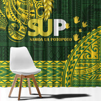 Samoa SUP Window Curtain Samoan Motif Patterns LT9 - Polynesian Pride