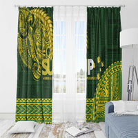 Samoa SUP Window Curtain Samoan Motif Patterns LT9 - Polynesian Pride