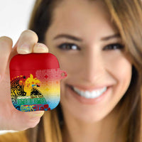 Personalised Torba PNG Day AirPods Case Oro Tapa Pattern LT9 - Polynesian Pride