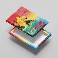 Personalised Torba PNG Day Canvas Wall Art Oro Tapa Pattern - Polynesian Pride