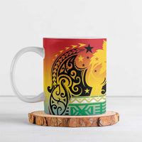 Personalised Torba PNG Day Ceramic Mug Oro Tapa Pattern - Polynesian Pride
