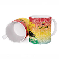 Personalised Torba PNG Day Ceramic Mug Oro Tapa Pattern - Polynesian Pride