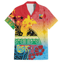 Personalised Torba PNG Day Family Matching Long Sleeve Bodycon Dress and Hawaiian Shirt Oro Tapa Pattern - Polynesian Pride