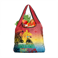 Personalised Torba PNG Day Grocery Bag Oro Tapa Pattern - Polynesian Pride