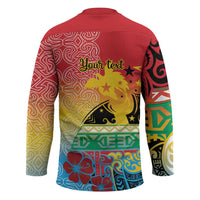 Personalised Torba PNG Day Hockey Jersey Oro Tapa Pattern LT9 - Polynesian Pride
