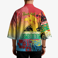 Personalised Torba PNG Day Kimono Oro Tapa Pattern - Polynesian Pride