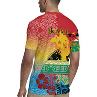 Personalised Torba PNG Day Rugby Jersey Oro Tapa Pattern - Polynesian Pride