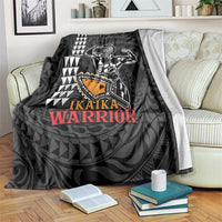 Aloha Spirit Ikaika Warrior Helmet Blanket LT9 Black - Polynesian Pride