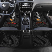 Aloha Spirit Ikaika Warrior Helmet Car Mats LT9 Set 4pcs Black - Polynesian Pride