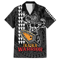 Aloha Spirit Ikaika Warrior Helmet Family Matching Off Shoulder Short Dress and Hawaiian Shirt