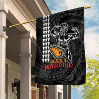 Aloha Spirit Ikaika Warrior Helmet Garden Flag LT9 House Flag Black - Polynesian Pride