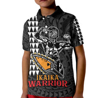 Aloha Spirit Ikaika Warrior Helmet Kid Polo Shirt