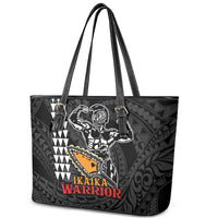 Aloha Spirit Ikaika Warrior Helmet Leather Tote Bag LT9 - Polynesian Pride