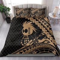 Ikaika Hawaiian Mythic Koa Tribal Warrior Bedding Set