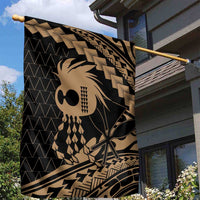 Ikaika Hawaiian Mythic Koa Tribal Warrior Garden Flag
