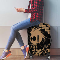 Ikaika Hawaiian Mythic Koa Tribal Warrior Luggage Cover