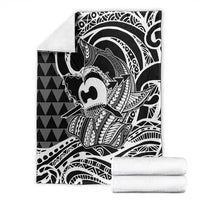 Koa Ikaika Warrior Helmet with Shark Blanket Black Kakau Style LT9 - Polynesian Pride