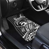Koa Ikaika Warrior Helmet with Shark Car Mats Black Kakau Style LT9 - Polynesian Pride