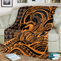 Koa Ikaika Warrior Helmet with Shark Blanket Gold Kakau Style LT9 - Polynesian Pride