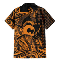 Koa Ikaika Warrior Helmet with Shark Family Matching Mermaid Dress and Hawaiian Shirt Gold Kakau Style