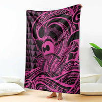 Koa Ikaika Warrior Helmet with Shark Blanket Pink Kakau Style LT9 - Polynesian Pride