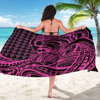 Koa Ikaika Warrior Helmet with Shark Sarong Pink Kakau Style